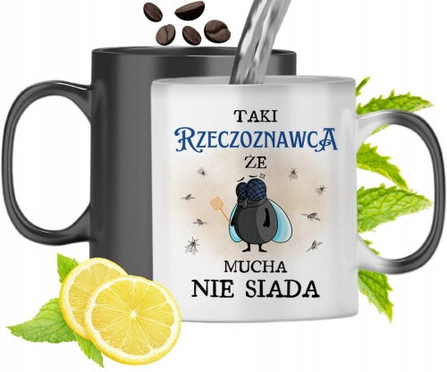 Kubek Magiczny Dla Rzeczoznawcy Zmieniający Kolor Z Nadrukiem Ze Zdjęciem