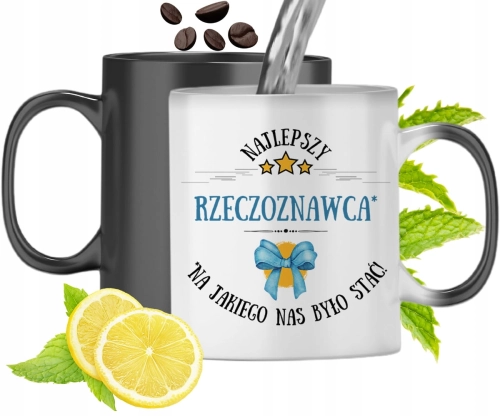 Kubek Magiczny Dla Rzeczoznawcy Zmieniający Kolor Z Nadrukiem Ze Zdjęciem