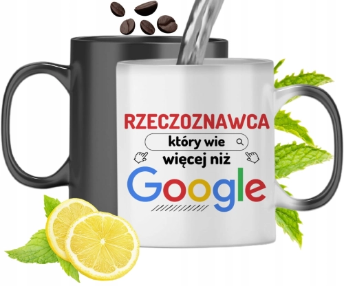 Kubek Magiczny Dla Rzeczoznawcy Zmieniający Kolor Z Nadrukiem Ze Zdjęciem