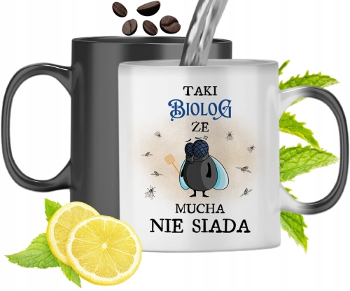 Kubek Magiczny Dla Biologa Zmieniający Kolor Z Nadrukiem Ze Zdjęciem