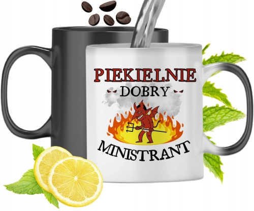 Kubek Magiczny Dla Ministranta Zmieniający Kolor Z Nadrukiem Ze Zdjęciem