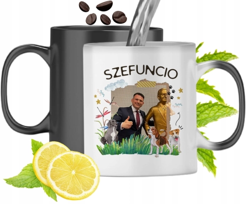 Kubek Magiczny Sławomir Mentzen Zmieniający Kolor Z Nadrukiem Ze Zdjęciem