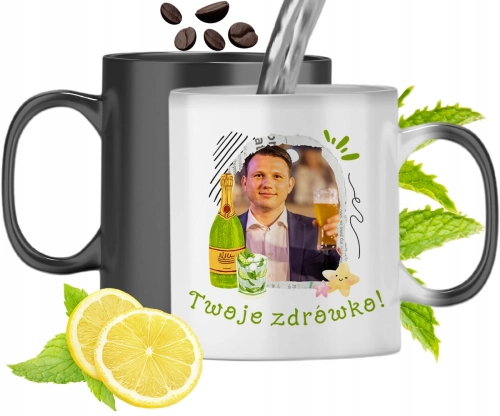 Kubek Magiczny Sławomir Mentzen Zmieniający Kolor Z Nadrukiem Ze Zdjęciem