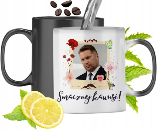 Kubek Magiczny Pis Czarnek Zmieniający Kolor Z Nadrukiem Ze Zdjęciem