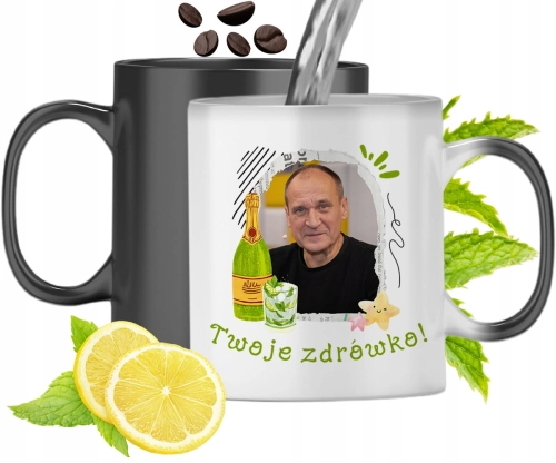Kubek Magiczny Paweł Kukiz Zmieniający Kolor Z Nadrukiem Ze Zdjęciem