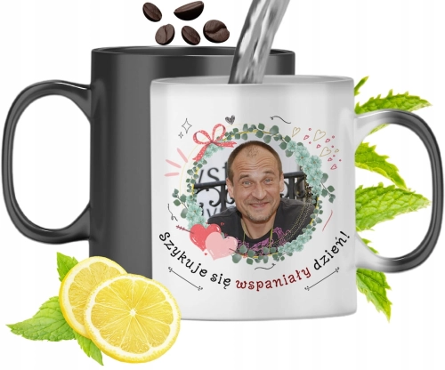 Kubek Magiczny Paweł Kukiz Zmieniający Kolor Z Nadrukiem Ze Zdjęciem
