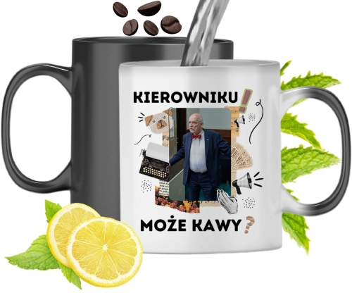 Kubek Magiczny Korwin Wolność Zmieniający Kolor Z Nadrukiem Ze Zdjęciem