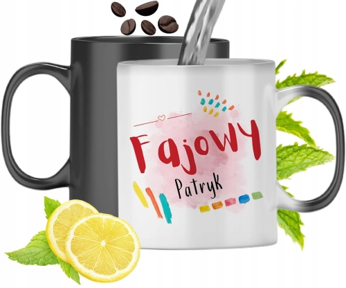 Kubek Magiczny Dla Patryka Zmieniający Kolor Z Nadrukiem Ze Zdjęciem