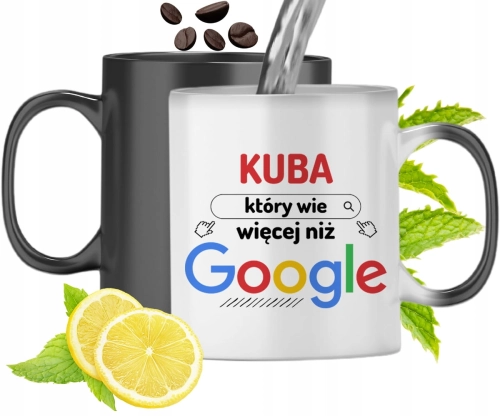 Kubek Magiczny Dla Kuby Jakuba Zmieniający Kolor Z Nadrukiem Ze Zdjęciem