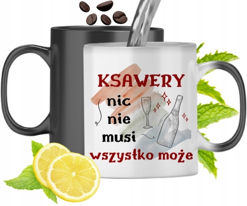 Kubek Magiczny Dla Ksawerego Zmieniający Kolor Z Nadrukiem Ze Zdjęciem