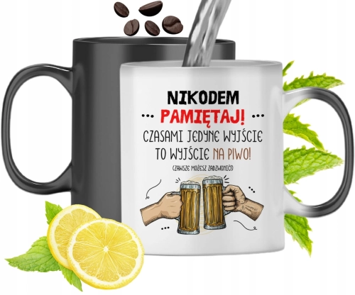 Kubek Magiczny Dla Nikodema Zmieniający Kolor Z Nadrukiem Ze Zdjęciem