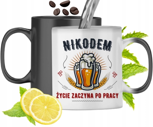 Kubek Magiczny Dla Nikodema Zmieniający Kolor Z Nadrukiem Ze Zdjęciem