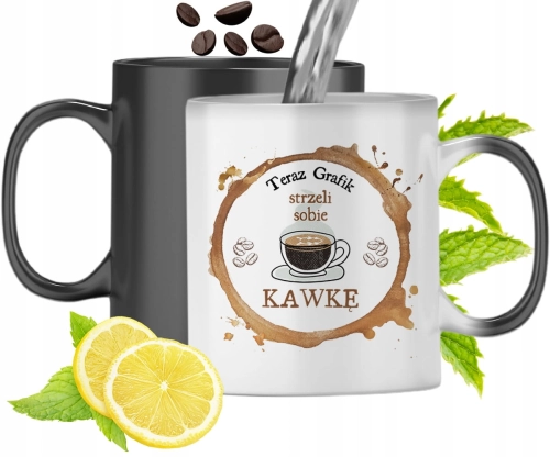 Kubek Magiczny Dla Grafika Zmieniający Kolor Z Nadrukiem Ze Zdjęciem
