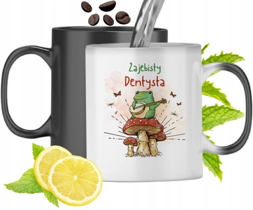 Kubek Magiczny Dla Dentysty Zmieniający Kolor Z Nadrukiem Ze Zdjęciem