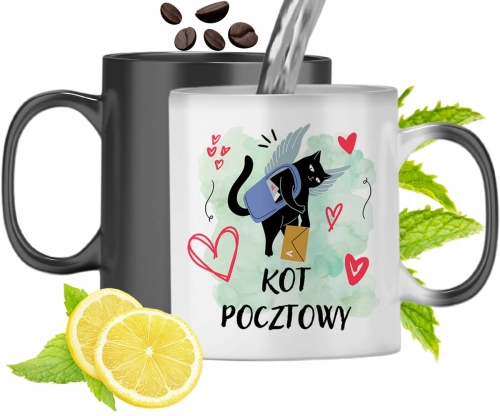 Kubek Magiczny Z Kotkiem Kotek Zmieniający Kolor Z Nadrukiem Ze Zdjęciem