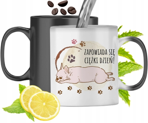 Kubek Magiczny Z Pieskiem Piesek Zmieniający Kolor Z Nadrukiem Ze Zdjęciem