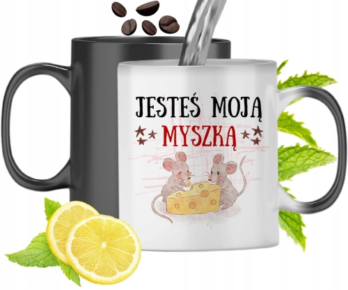 Kubek Magiczny Z Myszką Myszka Zmieniający Kolor Z Nadrukiem Ze Zdjęciem