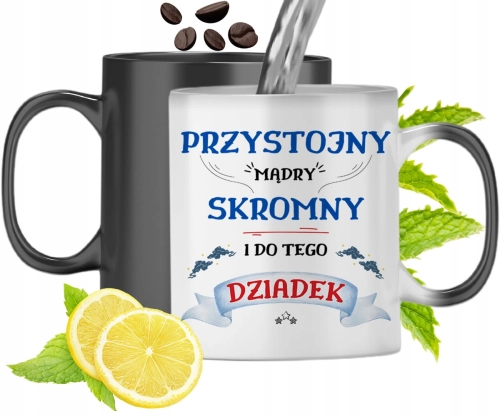 Kubek Magiczny Dla Dziadka Zmieniający Kolor Z Nadrukiem Ze Zdjęciem