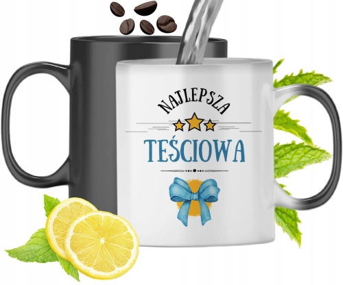 Kubek Magiczny Dla Teściowej Zmieniający Kolor Z Nadrukiem Ze Zdjęciem