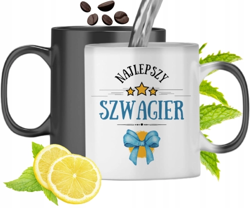 Kubek Magiczny Dla Szwagra Zmieniający Kolor Z Nadrukiem Ze Zdjęciem