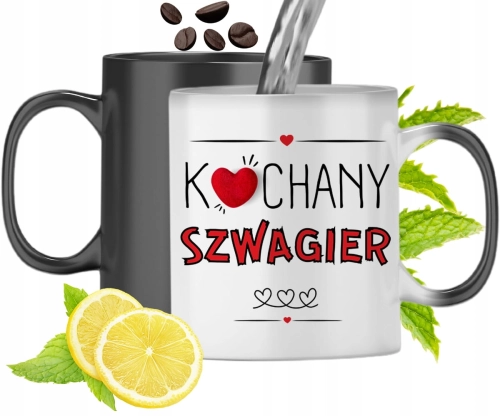 Kubek Magiczny Dla Szwagra Zmieniający Kolor Z Nadrukiem Ze Zdjęciem