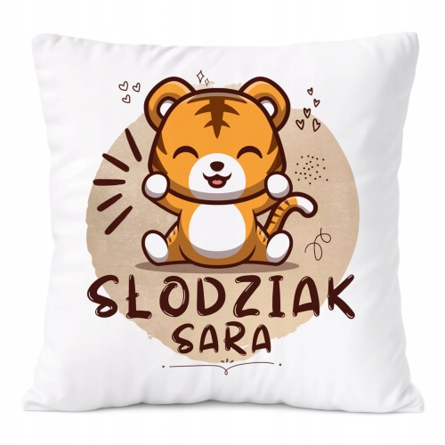 Poduszka Prezent Dla Sary Córki Dziecka z Nadrukiem ze Zdjęciem
