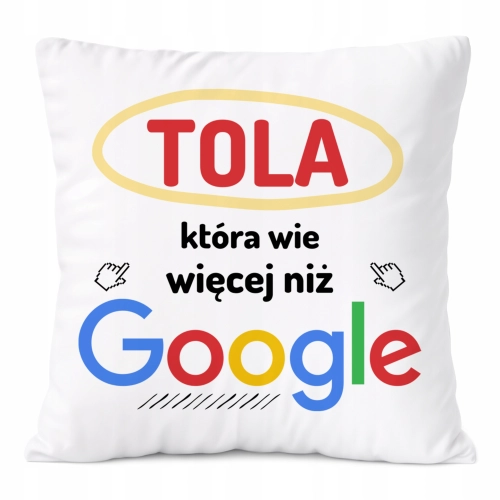 Poduszka Prezent Dla Toli Córki Dziecka z Nadrukiem ze Zdjęciem