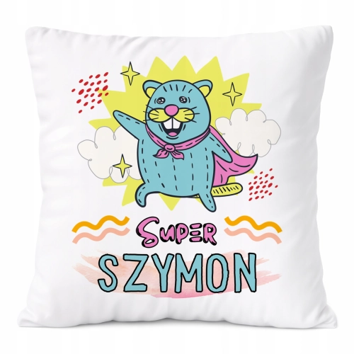 Poduszka Prezent Dla Szymona Syna Dziecka z Nadrukiem ze Zdjęciem