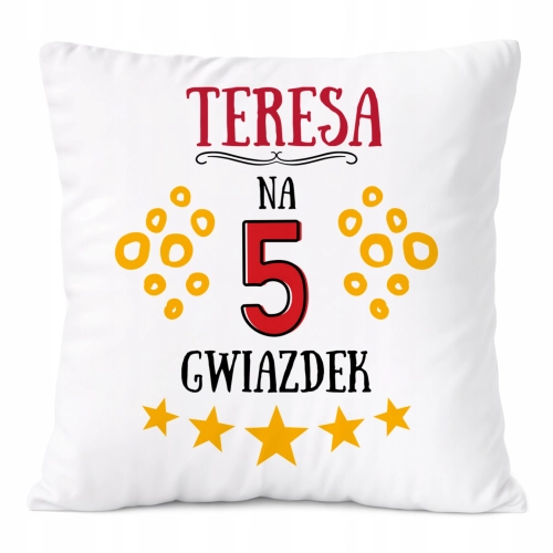 Poduszka Prezent Dla Teresy Córki Dziecka z Nadrukiem ze Zdjęciem