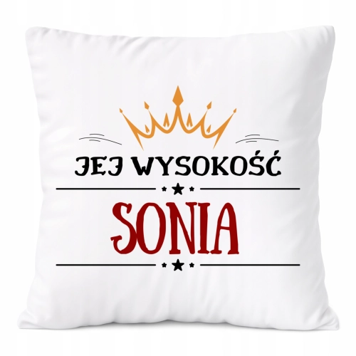 Poduszka Prezent Dla Soni Córki Dziecka z Nadrukiem ze Zdjęciem