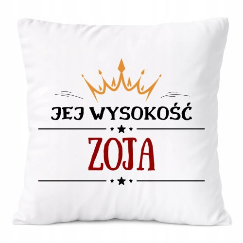 Poduszka Prezent Dla Zoi Córki Dziecka z Nadrukiem ze Zdjęciem