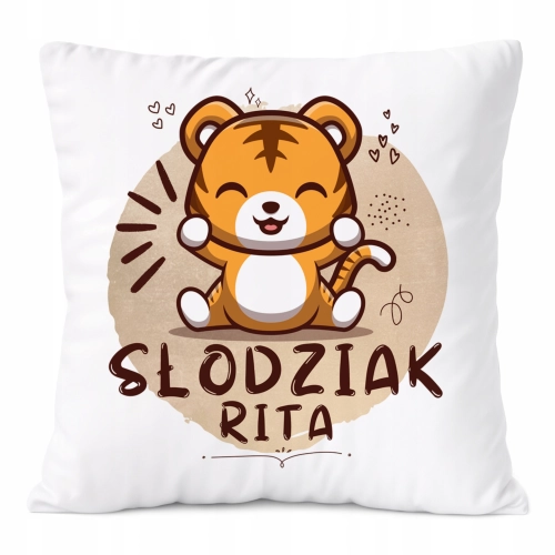 Poduszka Prezent Dla Rity Córki Dziecka z Nadrukiem ze Zdjęciem