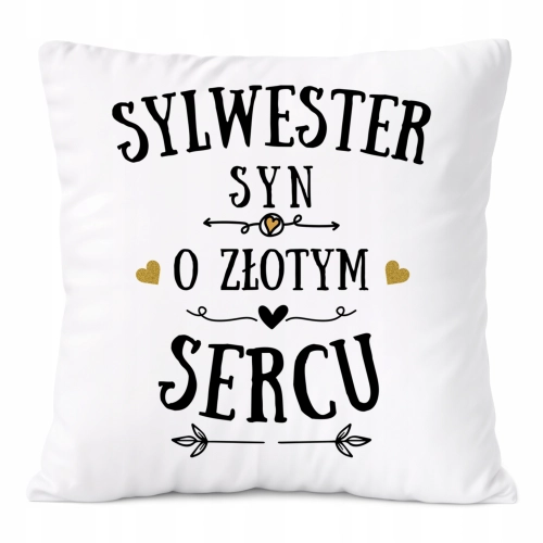 Poduszka Prezent Dla Sylwestra Syna Dziecka z Nadrukiem ze Zdjęciem