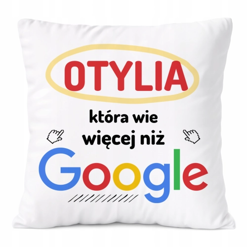 Poduszka Prezent Dla Otyli Córki Dziecka z Nadrukiem ze Zdjęciem