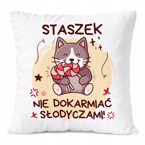 Poduszka Prezent Dla Staszka Syna Dziecka z Nadrukiem ze Zdjęciem