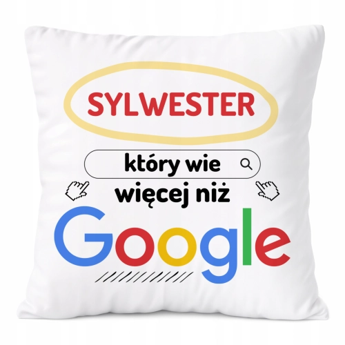 Poduszka Prezent Dla Sylwestra Syna Dziecka z Nadrukiem ze Zdjęciem