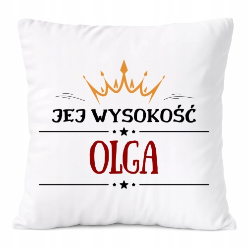 Poduszka Prezent Dla Olgi Córki Dziecka z Nadrukiem ze Zdjęciem