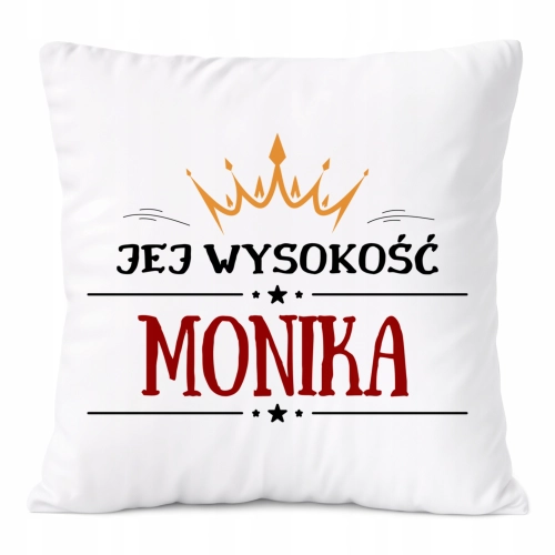 Poduszka Prezent Dla Moniki Córki Dziecka z Nadrukiem ze Zdjęciem