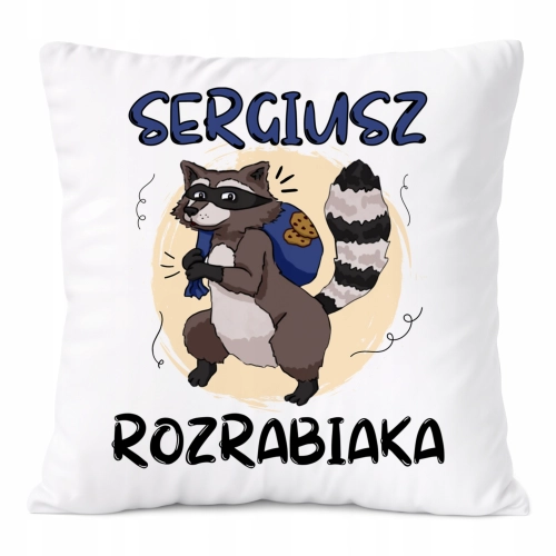 Poduszka Prezent Dla Sergiusza Syna Dziecka z Nadrukiem ze Zdjęciem
