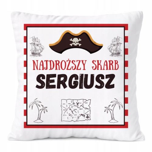 Poduszka Prezent Dla Sergiusza Syna Dziecka z Nadrukiem ze Zdjęciem