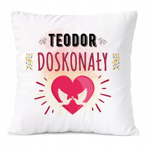 Poduszka Prezent Dla Teodora Syna Dziecka z Nadrukiem ze Zdjęciem
