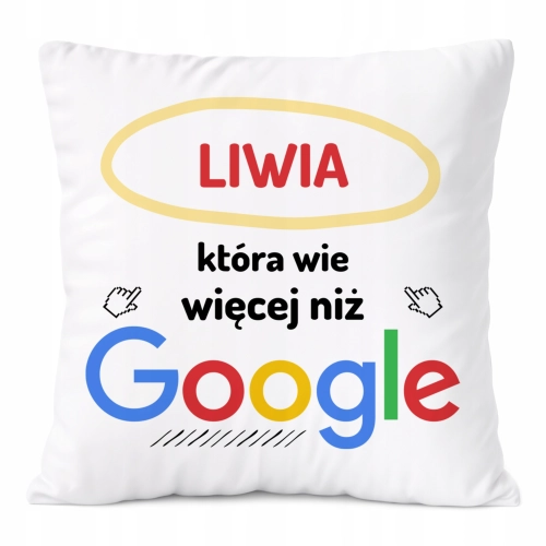 Poduszka Prezent Dla Liwii Córki Dziecka z Nadrukiem ze Zdjęciem
