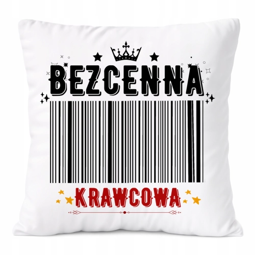 Poduszka Dla Krawcowej na Prezent z Nadrukiem ze Zdjęciem Biała PoliDraw