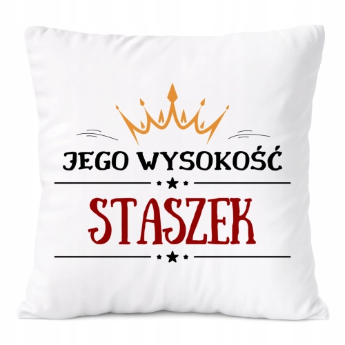 Poduszka Prezent Dla Staszka Syna Dziecka z Nadrukiem ze Zdjęciem