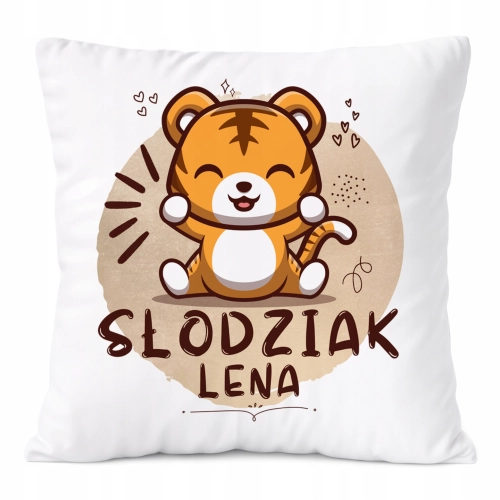 Poduszka Prezent Dla Leny Córki Dziecka z Nadrukiem ze Zdjęciem