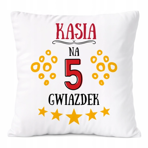 Poduszka Prezent Dla Kasi Córki Dziecka z Nadrukiem ze Zdjęciem