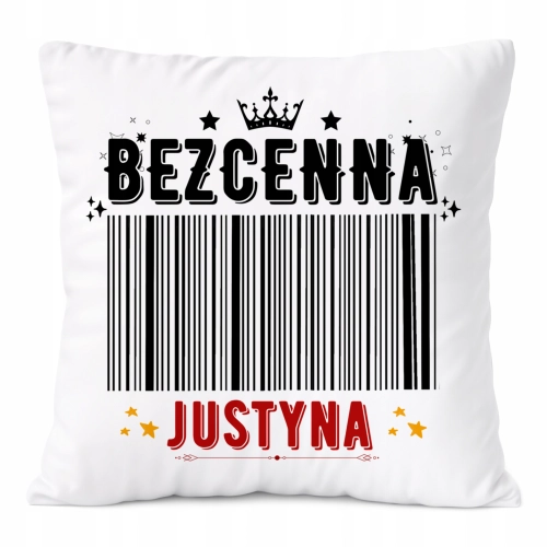 Poduszka Prezent Dla Justyny Córki Dziecka z Nadrukiem ze Zdjęciem