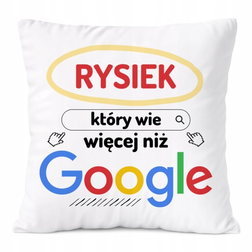 Poduszka Prezent Dla Ryśka Syna Dziecka z Nadrukiem ze Zdjęciem