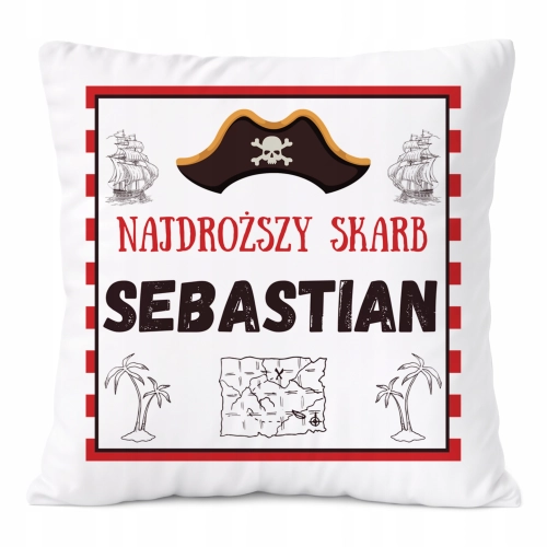 Poduszka Prezent Dla Sebastiana Syna Dziecka z Nadrukiem ze Zdjęciem