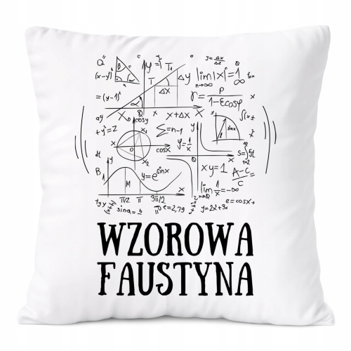 Poduszka Prezent Dla Faustyny Córki Dziecka z Nadrukiem ze Zdjęciem